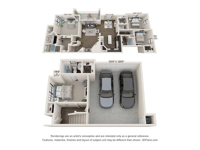 Bordeaux Renovated 807 floor plan